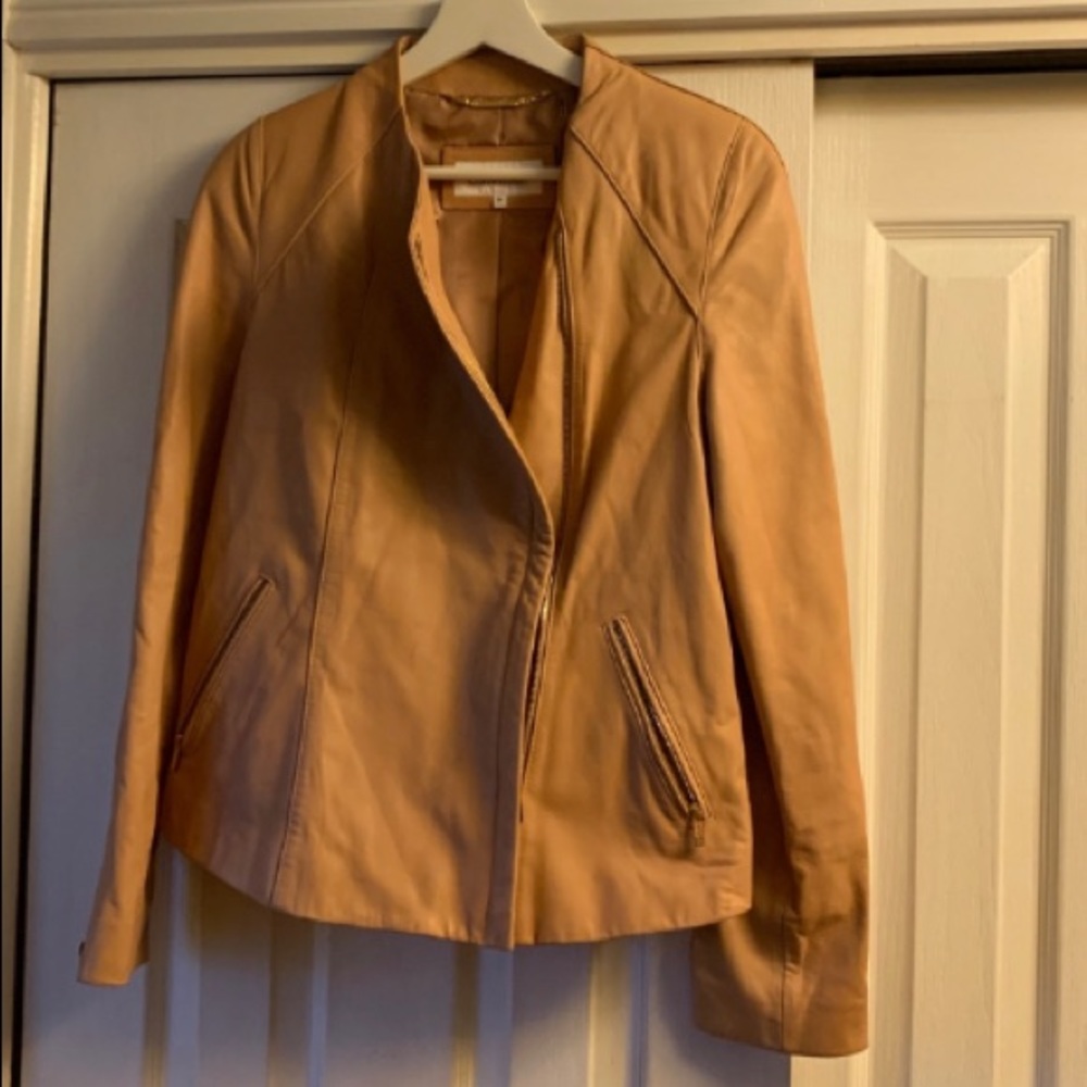 Calvin Klein leather moto Jacket